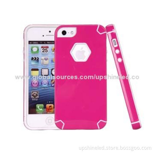 One Piece Cases for iPhone5/5s, Made of Drop Resistant Hard PC and Shock Absorbing Flexible TPU